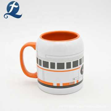 Custom drinking tea milk cup coffee ceramics with handle